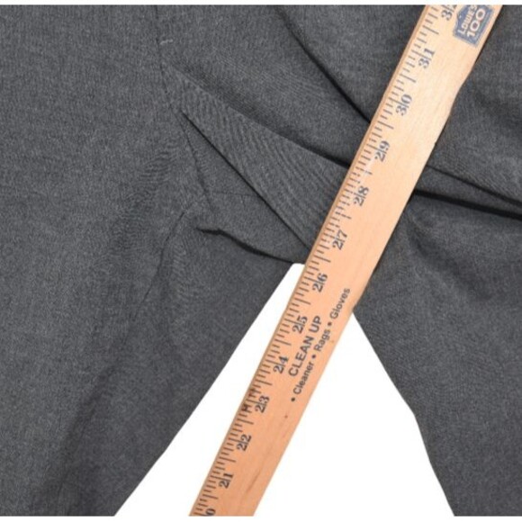Uniqlo Pants Mens Size Large (36x38) Gray Ezy Ankle Length Dress Pants - Picture 8 of 9